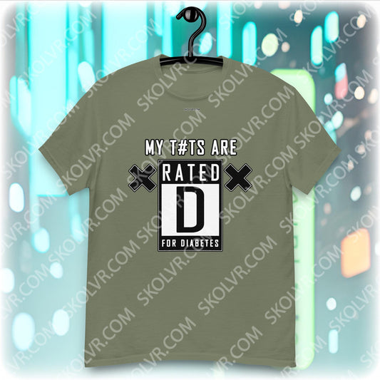 VR T-Shirt 1051 Mes t#ts sont classés D pour le diabète