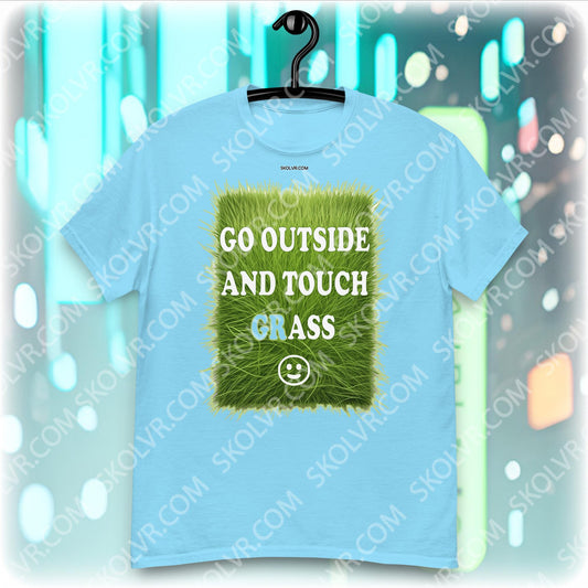 VR T-Shirt 1056 Gehen Sie nach draußen und berühren Sie Gras
