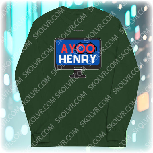 Men’s Long Sleeve Shirt 0016 AyooHenry Logo