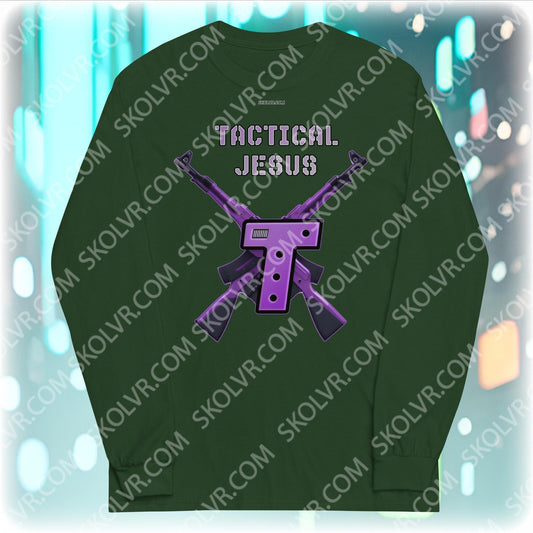 Men’s Long Sleeve Shirt 0010 Tactical_Jesus