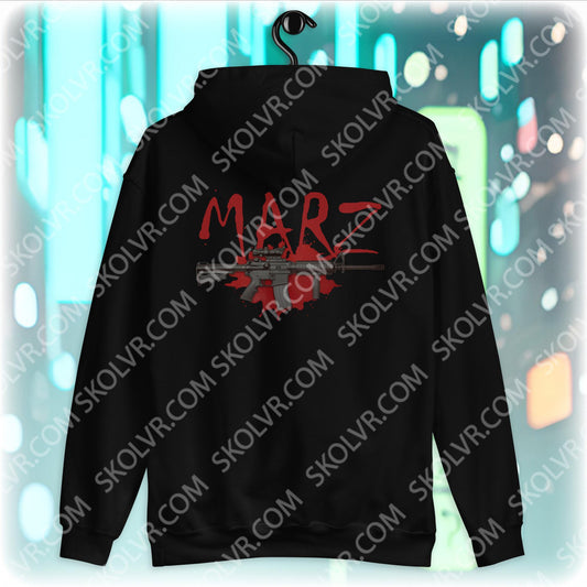 Sweat à capuche unisexe avec imprimé des deux côtés 0033 Marz