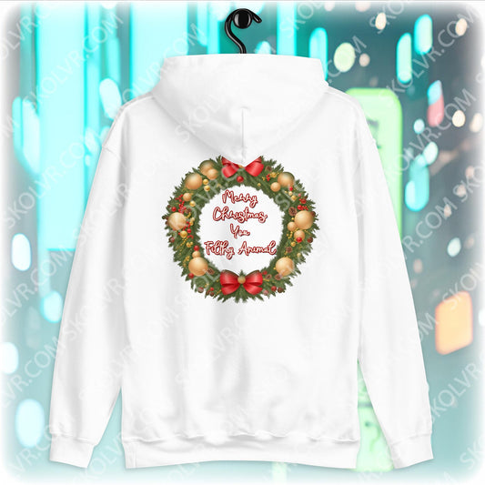 Sweat à capuche unisexe 0036 avec impression recto-verso Tactical_Jesus Joyeux Noël