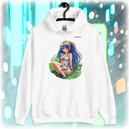Sweat à capuche unisexe 0012 Sortez et touchez l’herbe