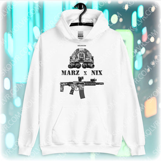 Sweat à capuche unisexe avec imprimé des deux côtés 0028 Marz