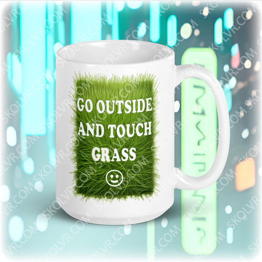 VR Mug 1023 Sortez et touchez l'herbe
