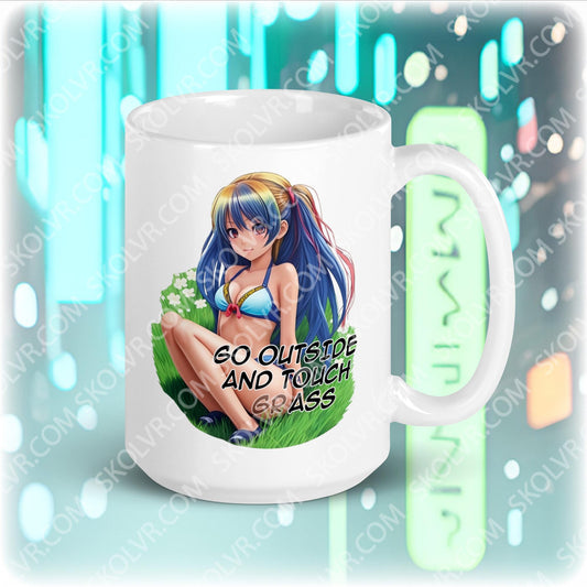 VR Mug 1022 Sortez et touchez l'herbe