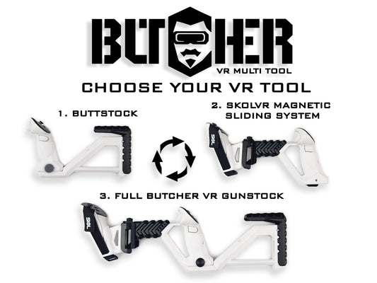 NEW BUTCHER VR Gunstock Multi Tool for Quest 1/2/3/3S/Pro/Rift S / PlayStation VR2