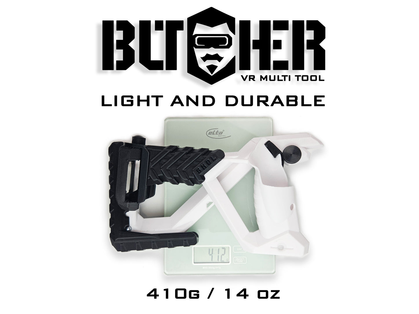 Outil multifonction BUTCHER VR Gunstock pour Quest 1/2/3/3S/Pro/Rift S / PlayStation VR2