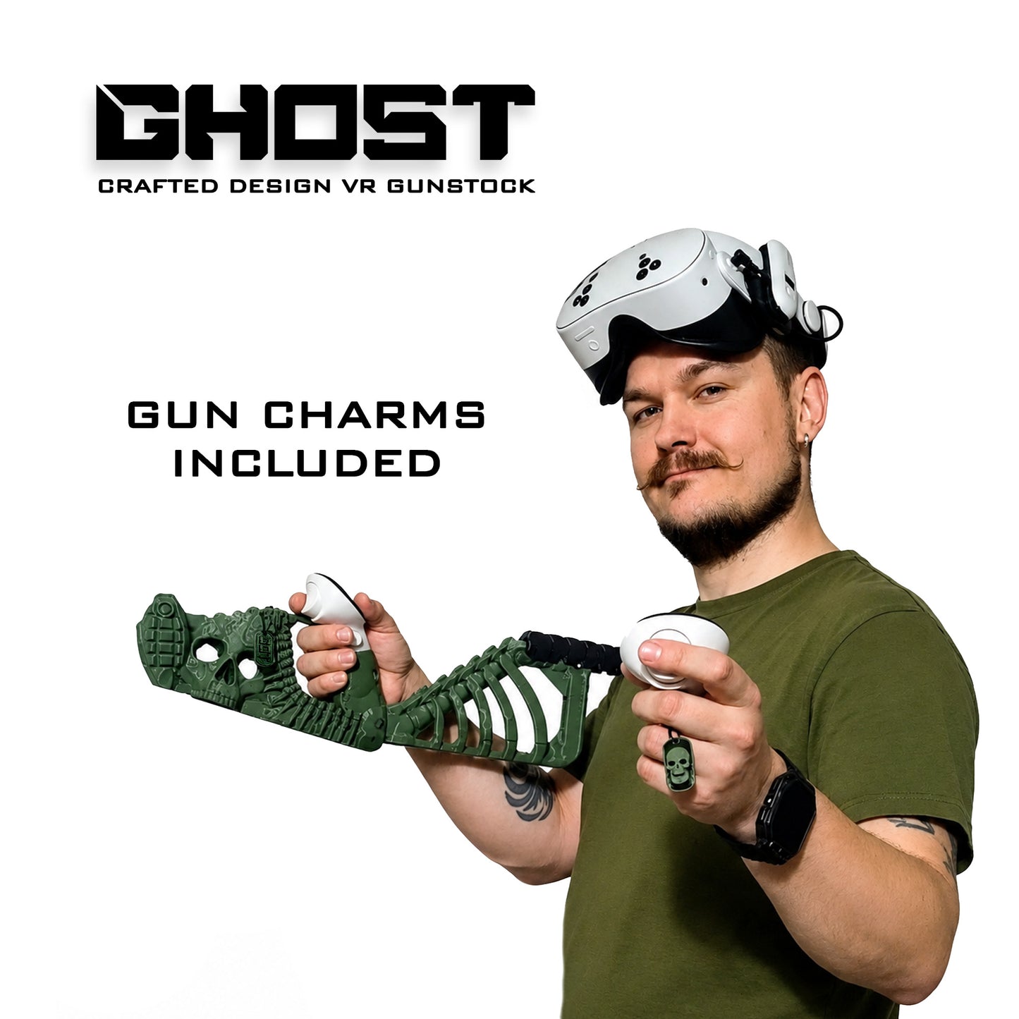 cross-platform VR stock, Valve Index gunstock, PSVR2 VR gun, mechanical mount VR, adjustable VR rifle stock