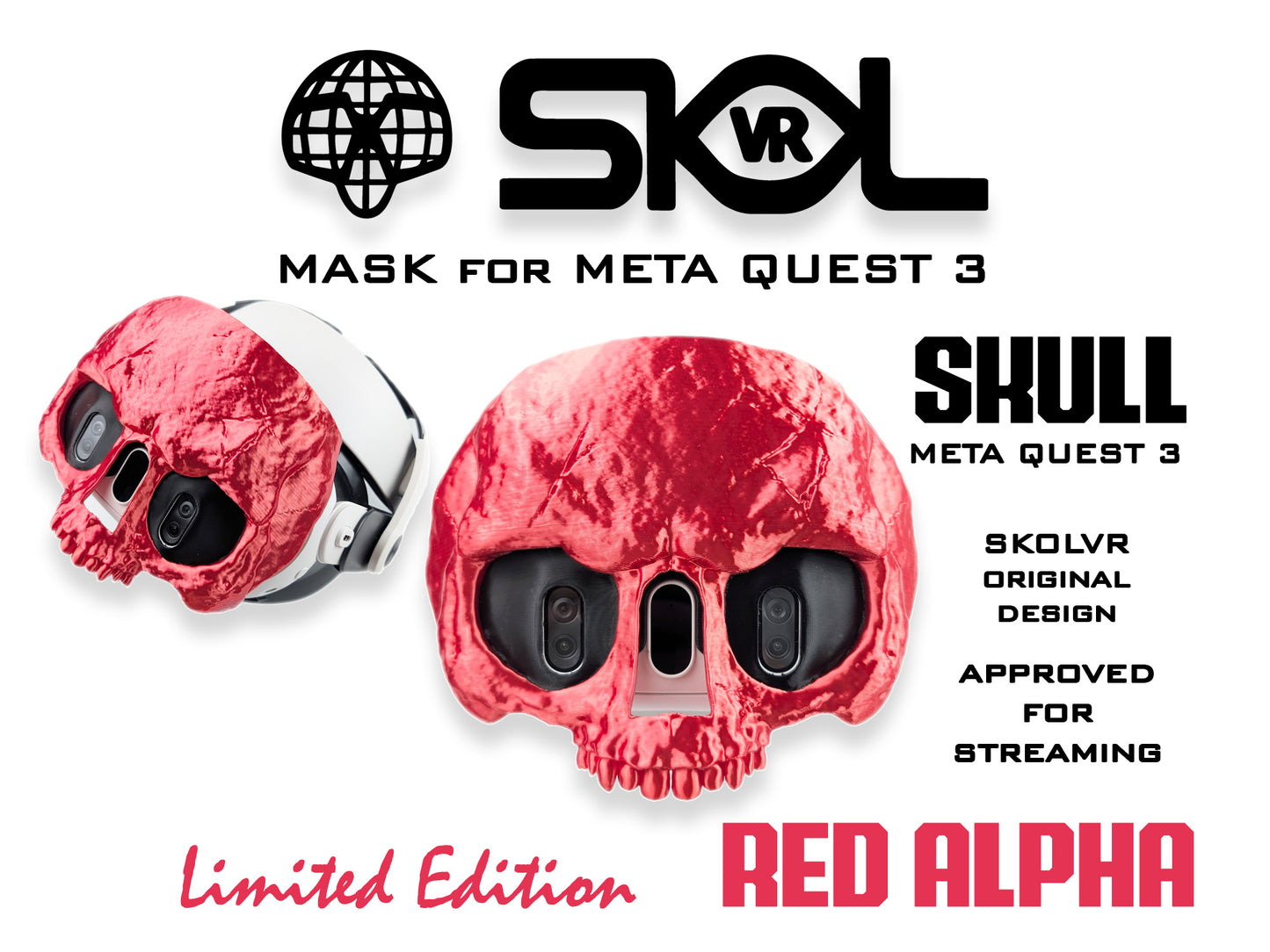 Mask for Meta Quest 3 headset by SKOLVR
