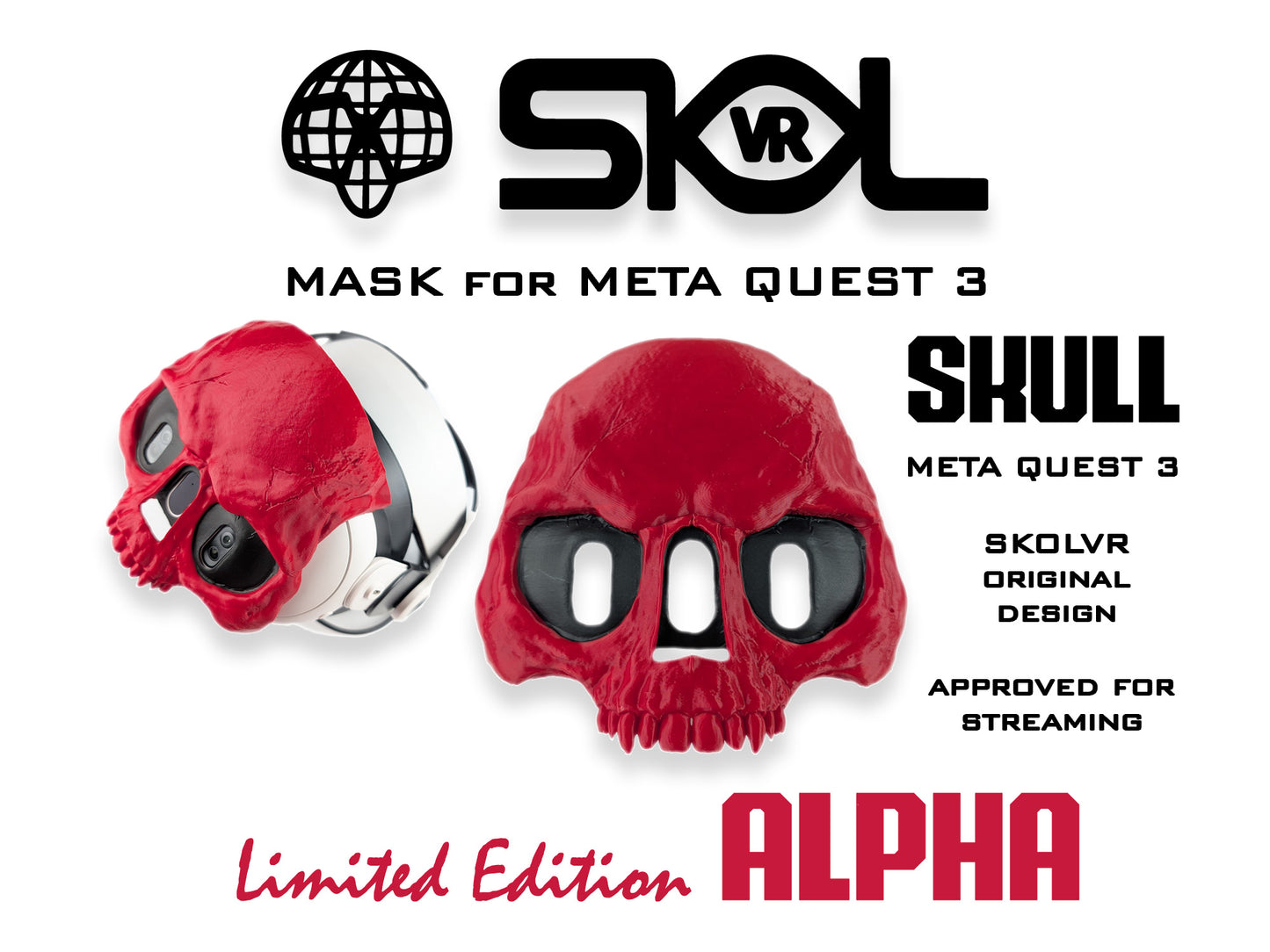 Mask for Meta Quest 3 headset by SKOLVR