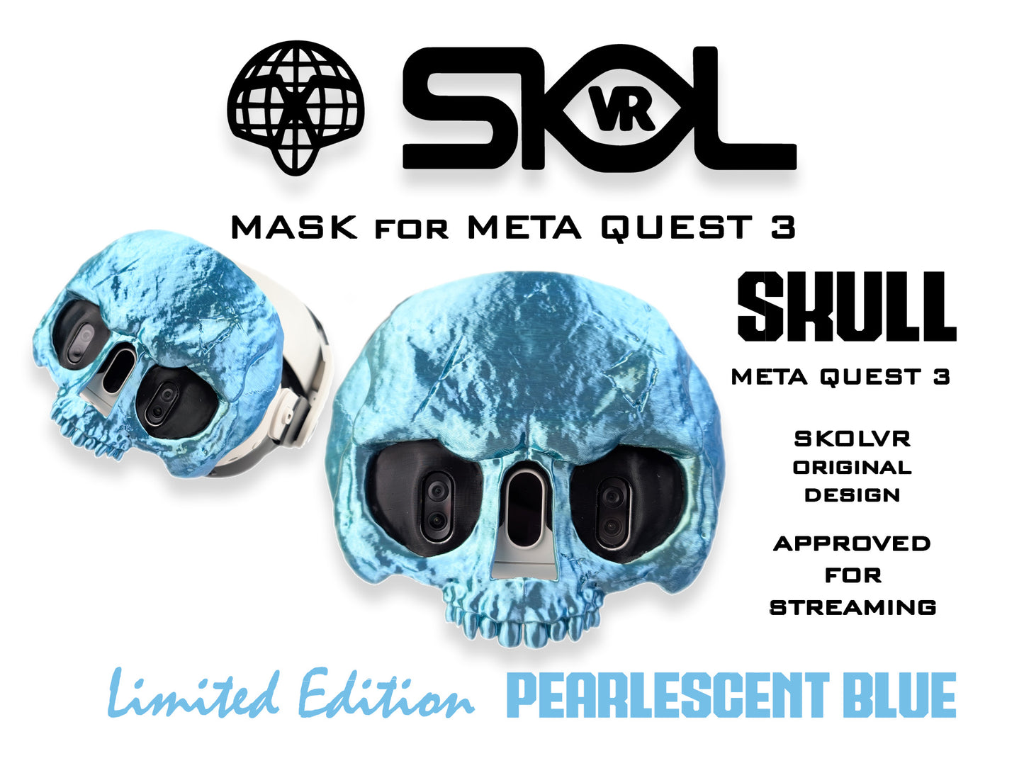 Mask for Meta Quest 3 headset by SKOLVR