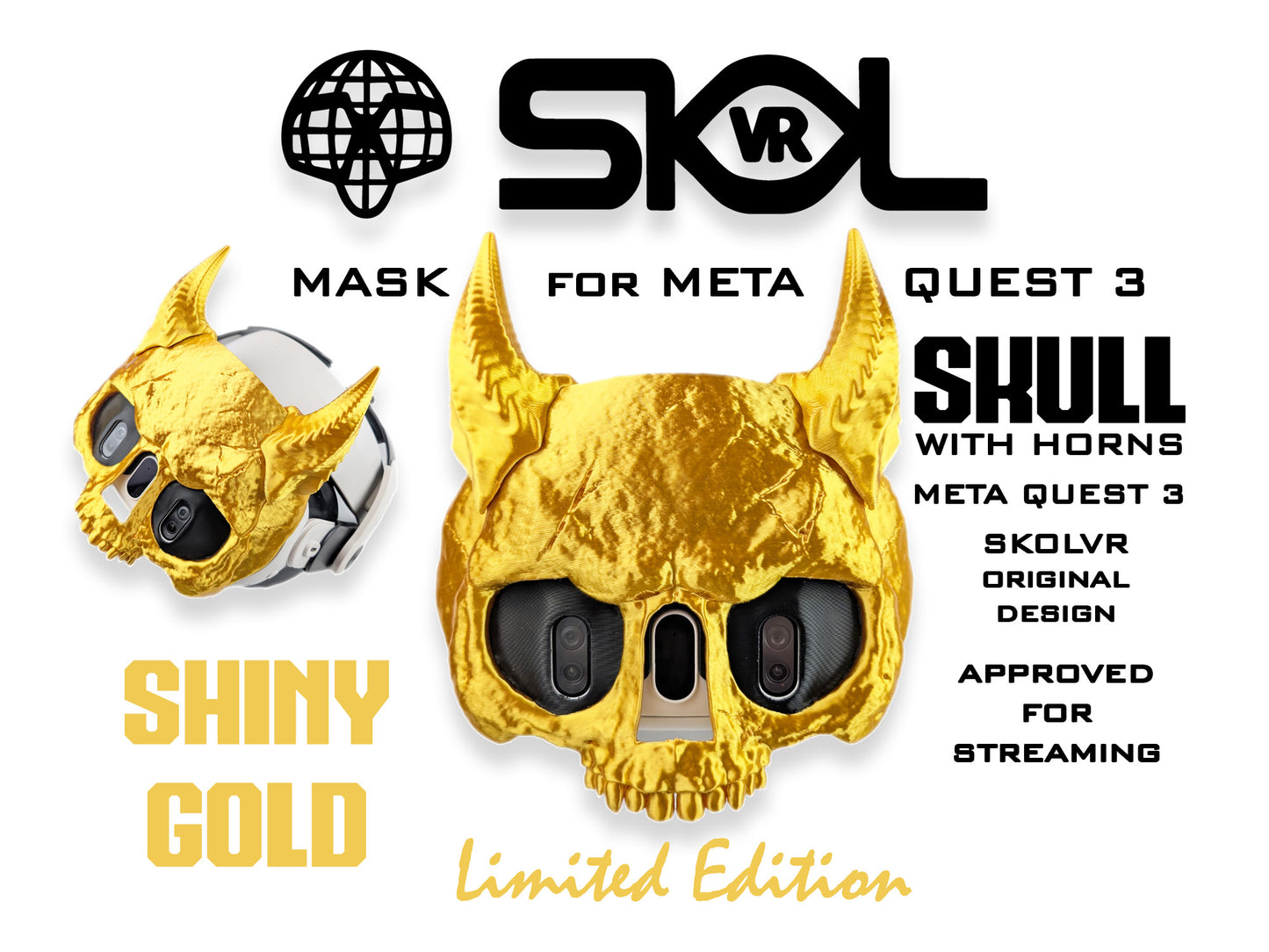 Mask for Meta Quest 3 headset by SKOLVR