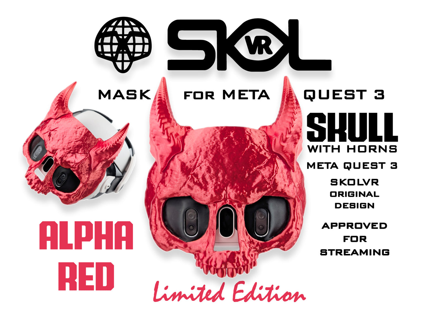 Mask for Meta Quest 3 headset by SKOLVR