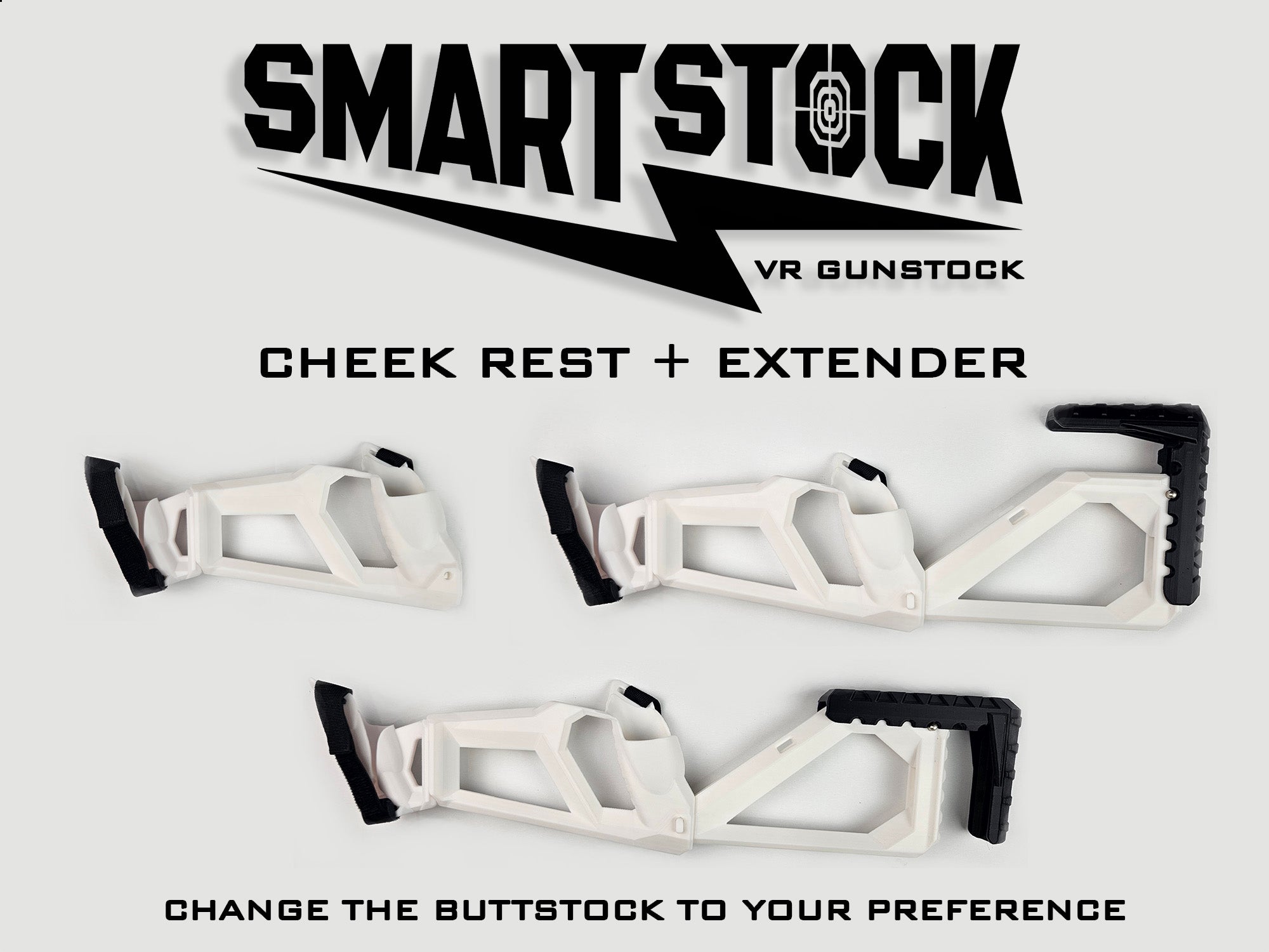 Smartstock Sensor SKOLVR accessories, TOMAHAWK, BUTCHER, SMARTstock VR Gunstock