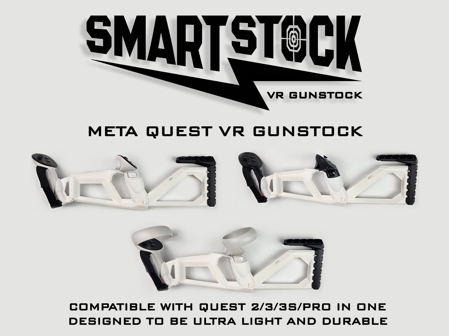 SMARTstock VR Gunstock for Quest 1/2/3/3S/Pro/Rift S