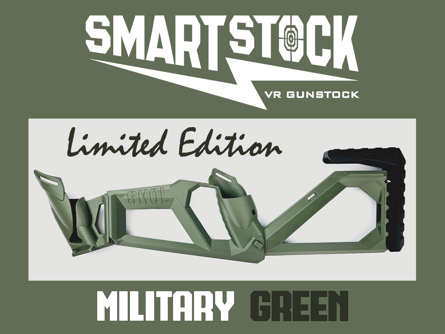 SMARTstock VR Gunstock for Quest 1/2/3/3S/Pro/Rift S