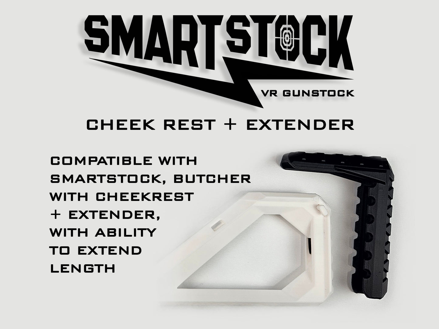 SMARTstock and BUTCHER/NEW TOMAHAWK/INDEX/PSVR2 cheek rest and extende ...