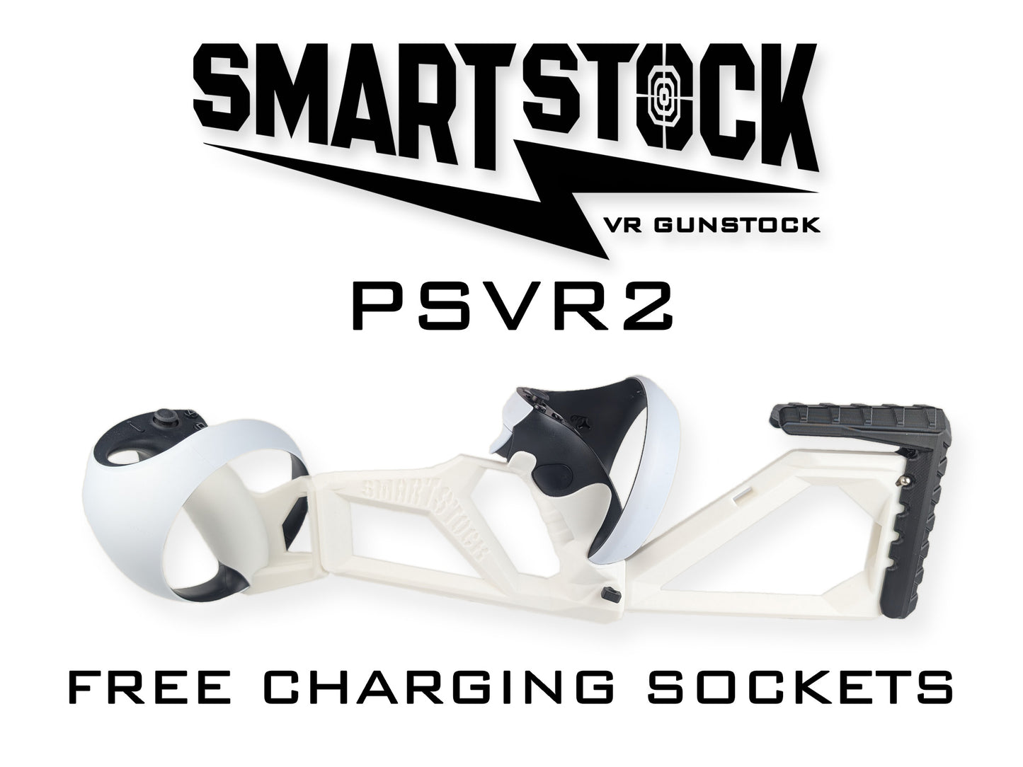 SMARTstock VR-Gewehrschaft für Quest 1/2/3/3S/Pro/Rift S oder PlayStation VR2