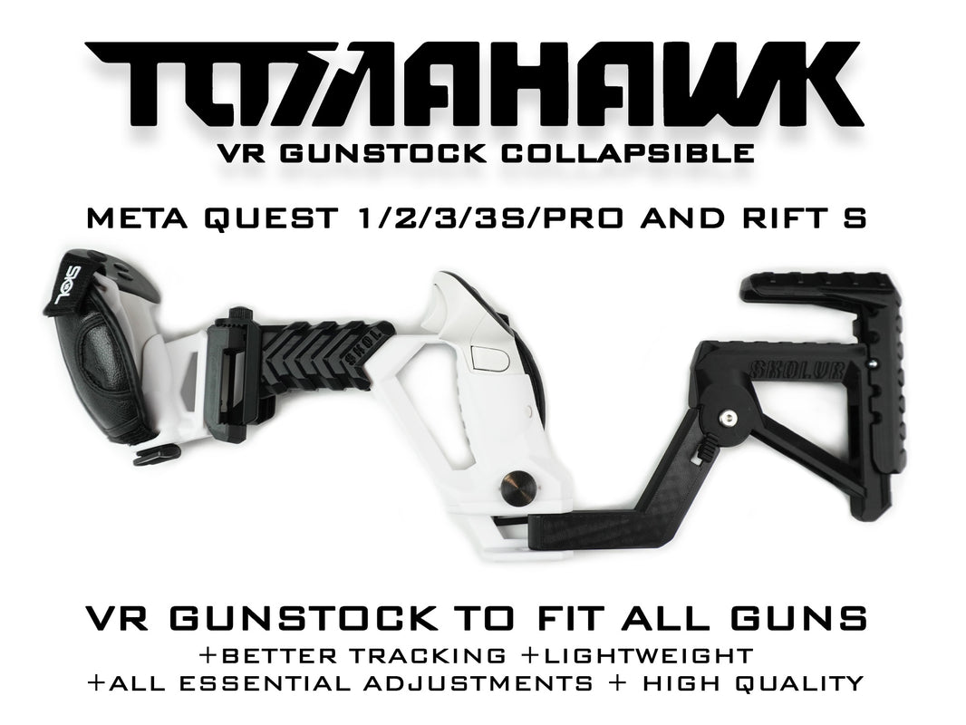 SKOLVR accessories, TOMAHAWK, BUTCHER, SMARTstock VR Gunstock
