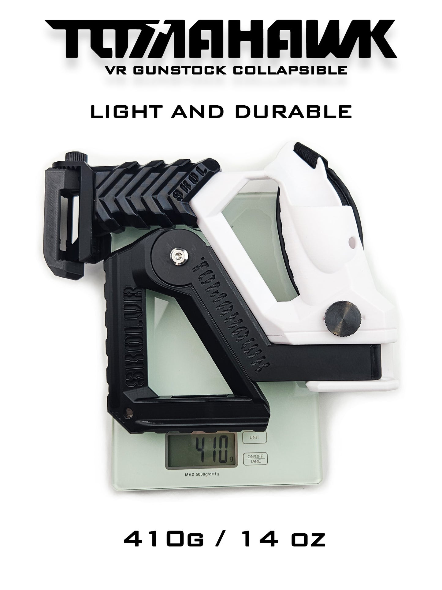 TOMAHAWK VR Gunstock 3in1 für Quest 1/2/3/3S/Pro/Rift S / PSVR2 / Valve Index