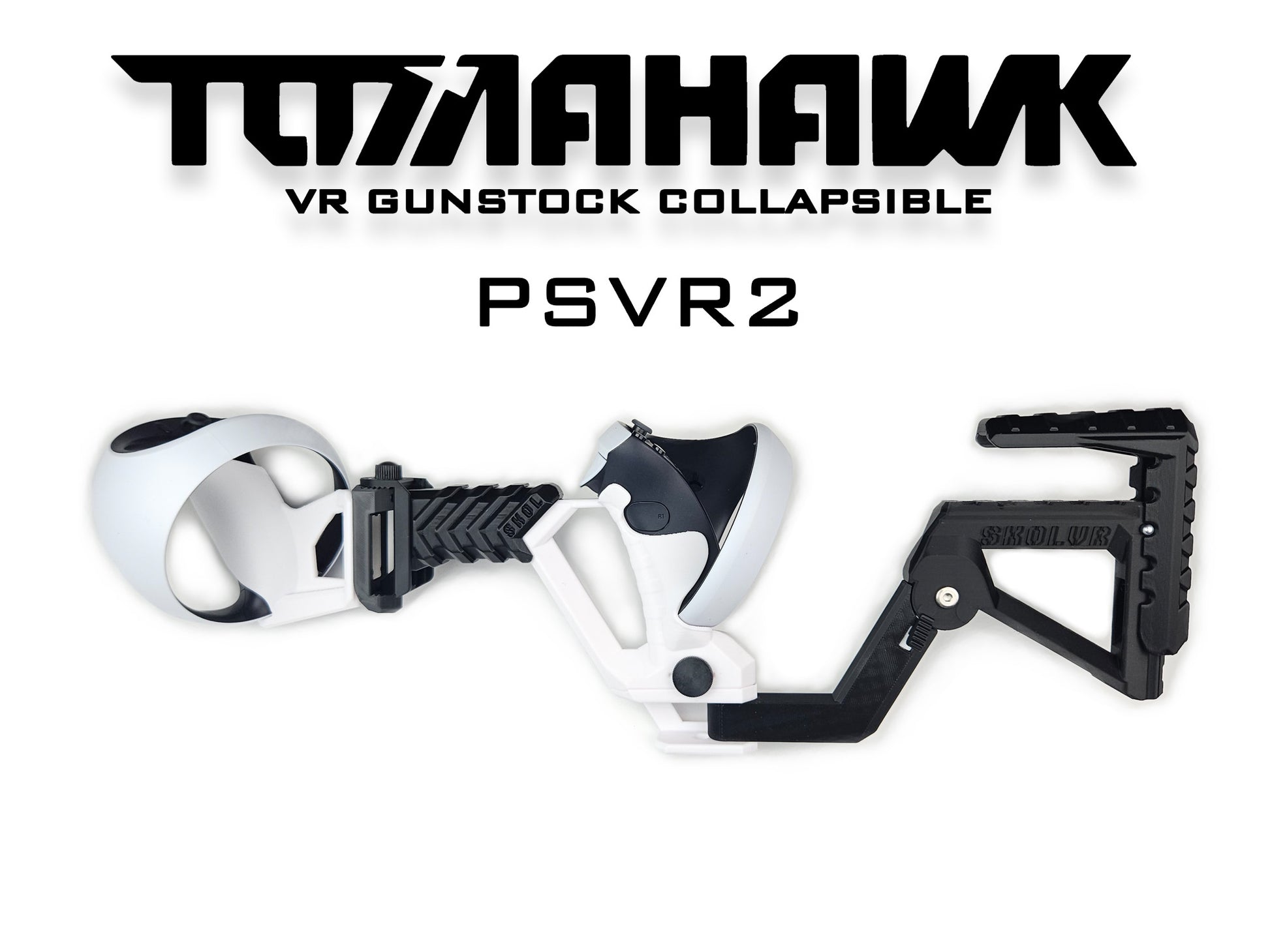 TOMAHAWK VR Gunstock Collapsible PSVR2 on a white background