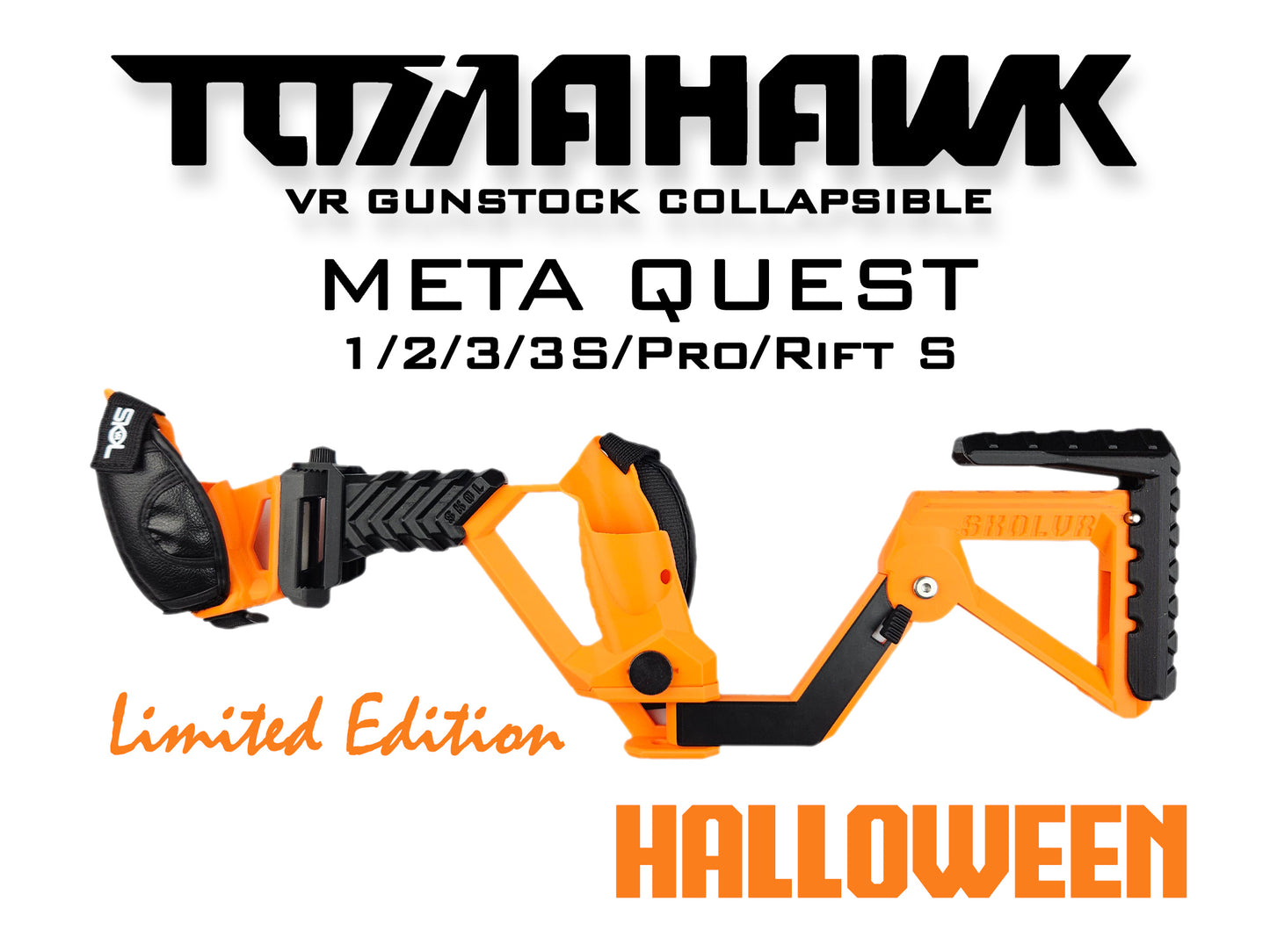 TOMAHAWK VR Gunstock 3in1 für Quest 1/2/3/3S/Pro/Rift S / PSVR2 / Valve Index