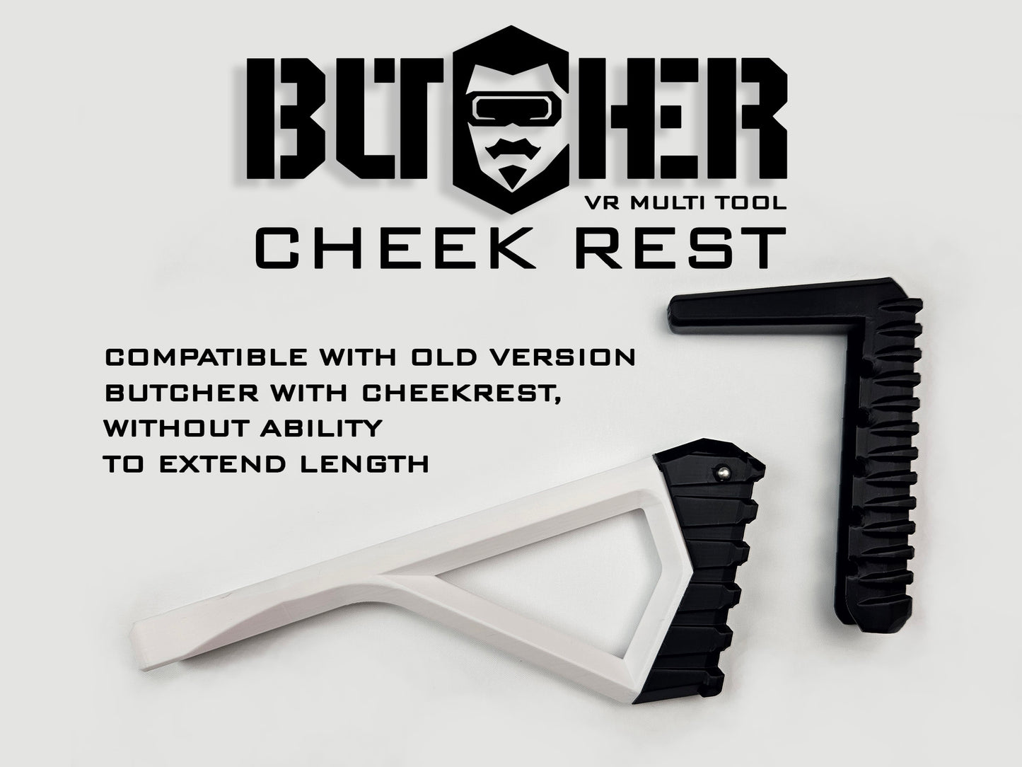 SMARTstock and BUTCHER cheek rest and extender