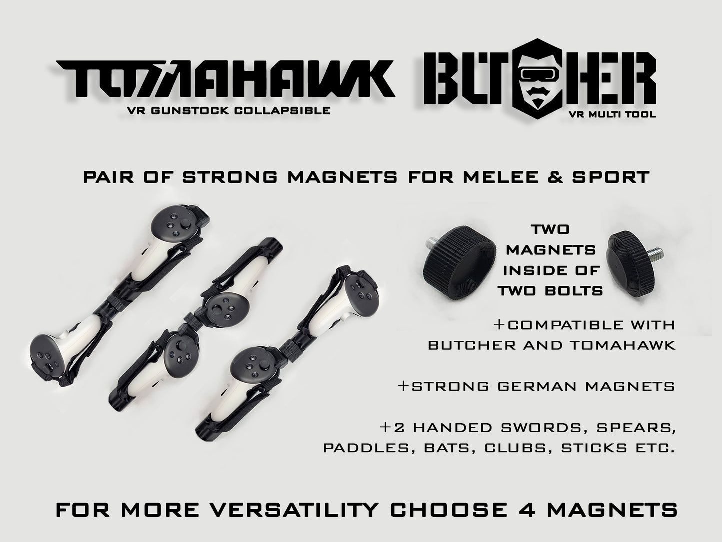 Melee and Sport Upgrade for TOMAHAWK and BUTCHER Grips