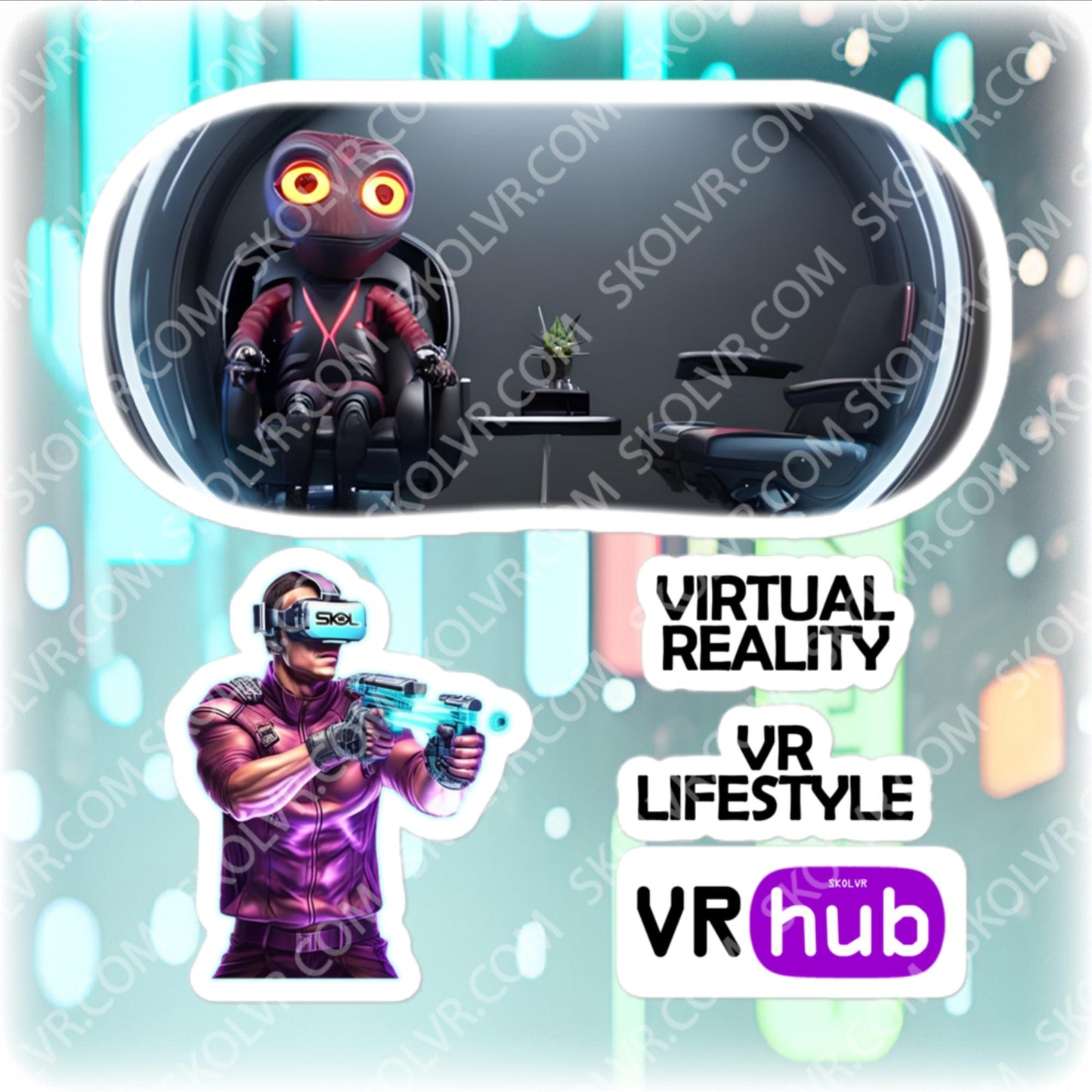 VR headset sticker 058