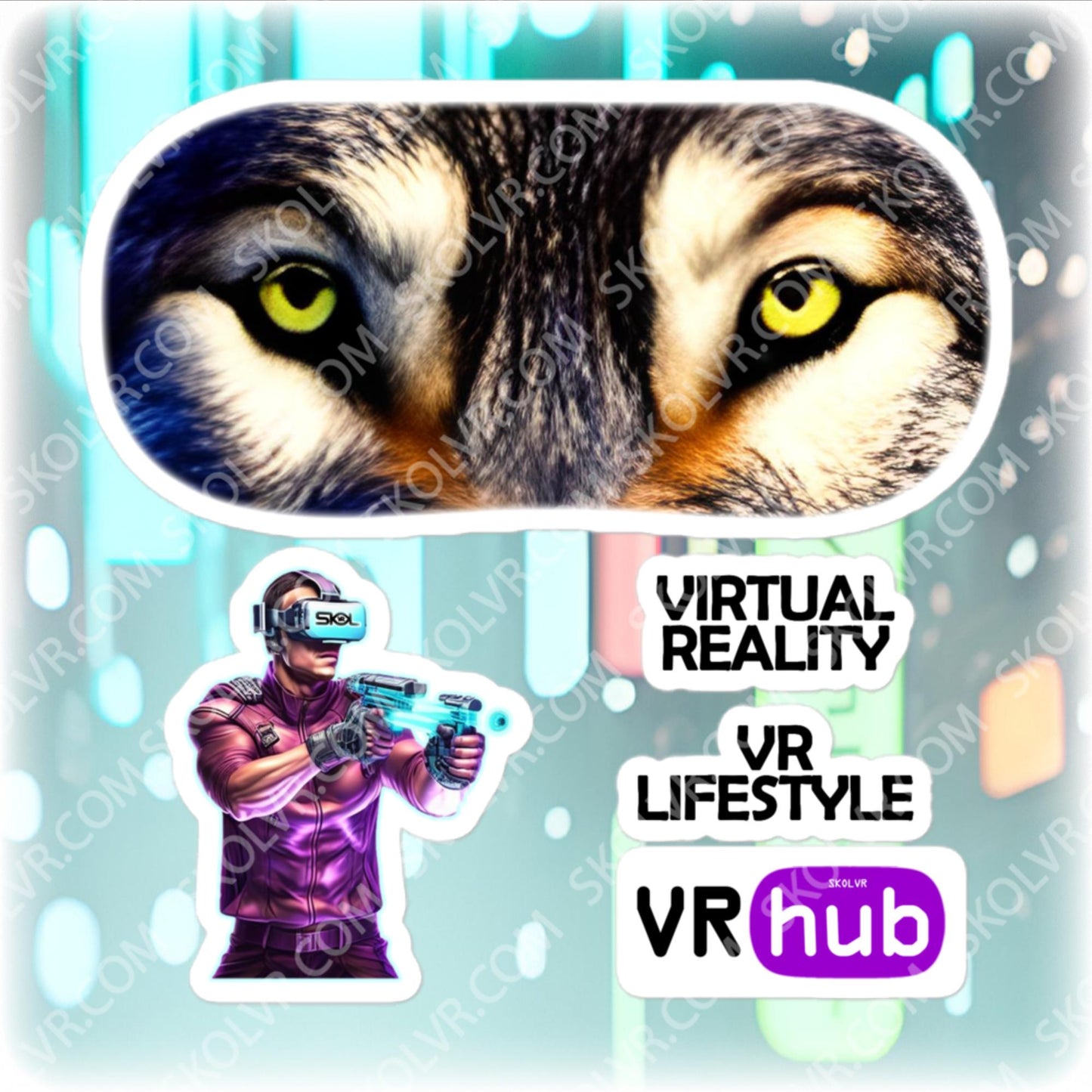 VR-Headset-Aufkleber 045