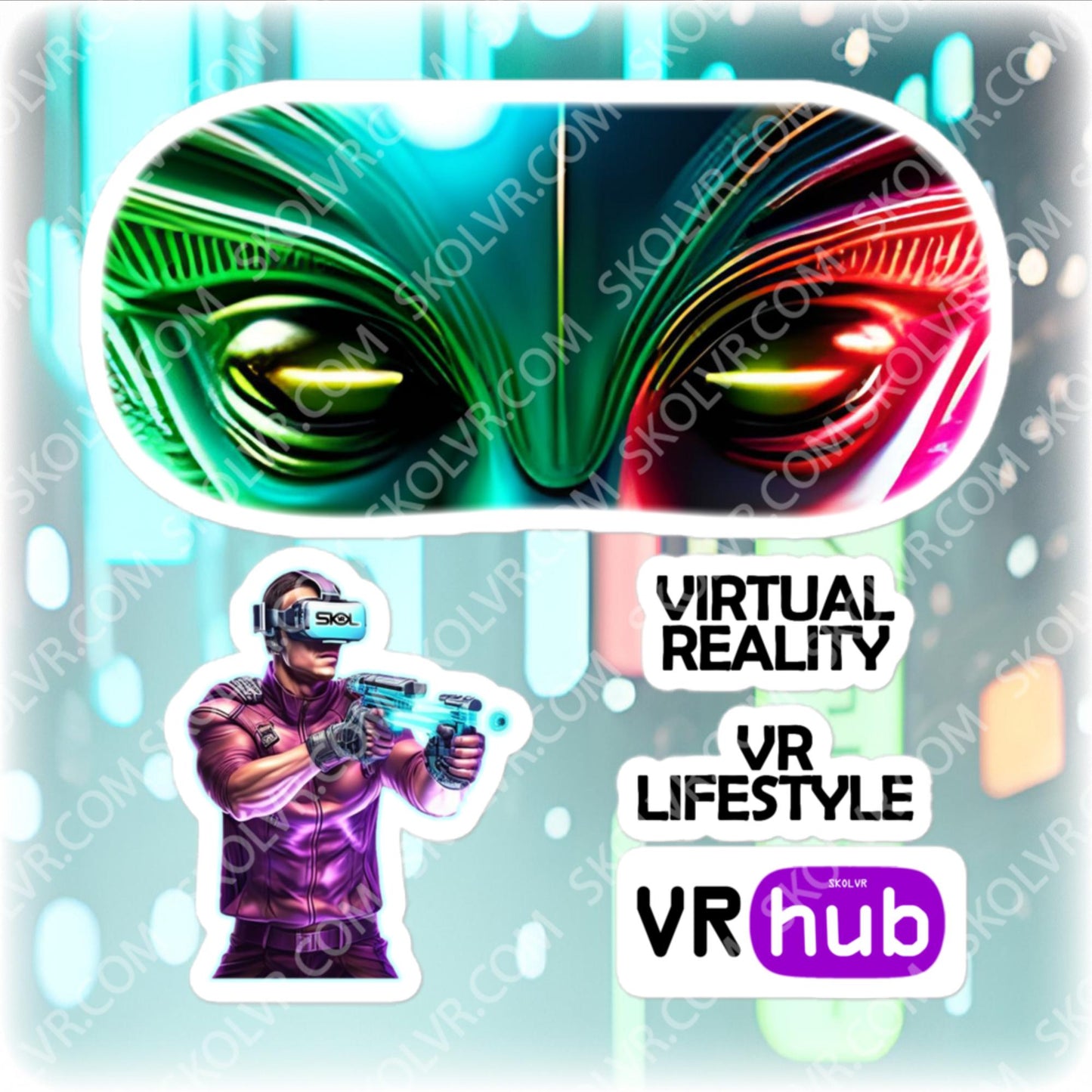 VR headset sticker 038