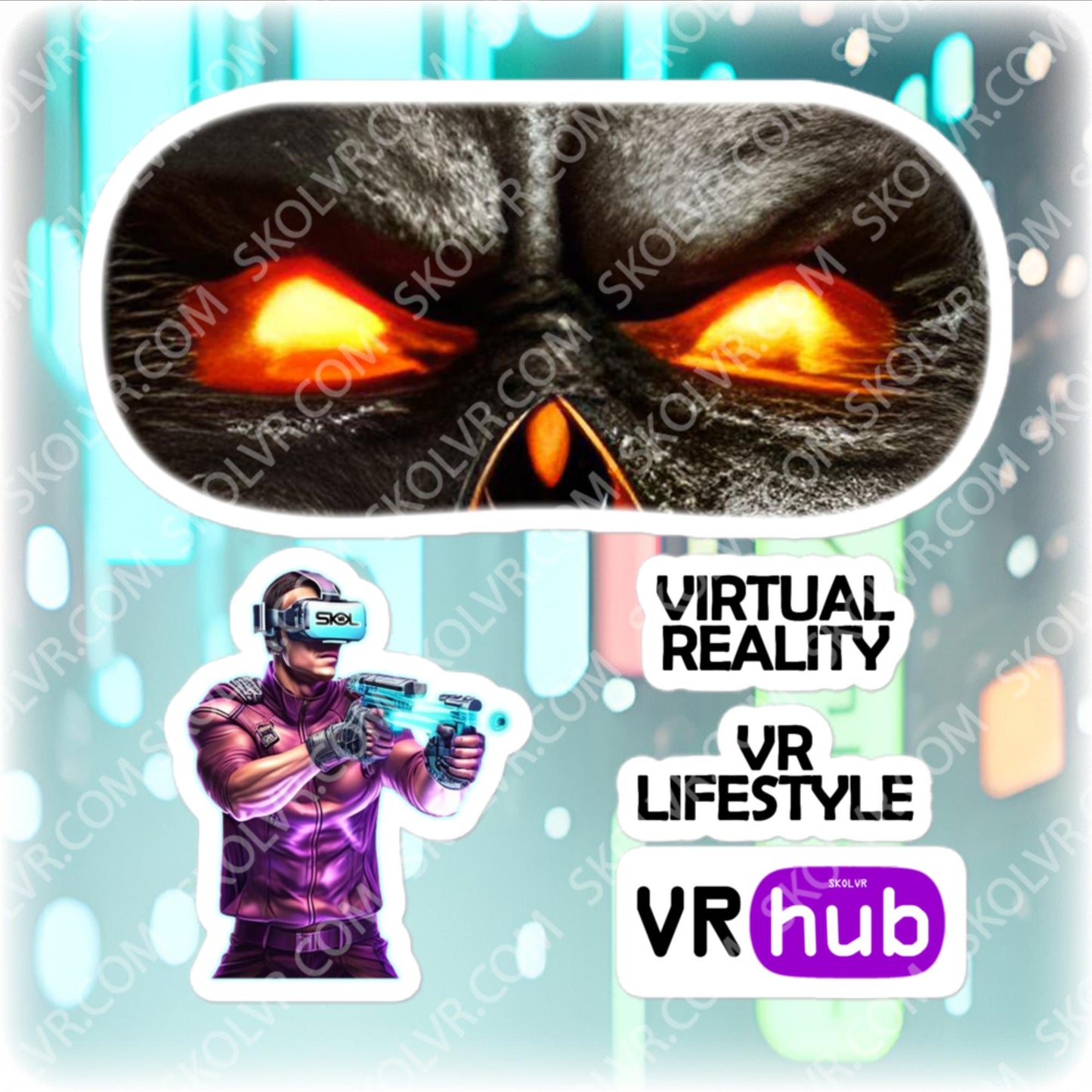 VR headset sticker 026