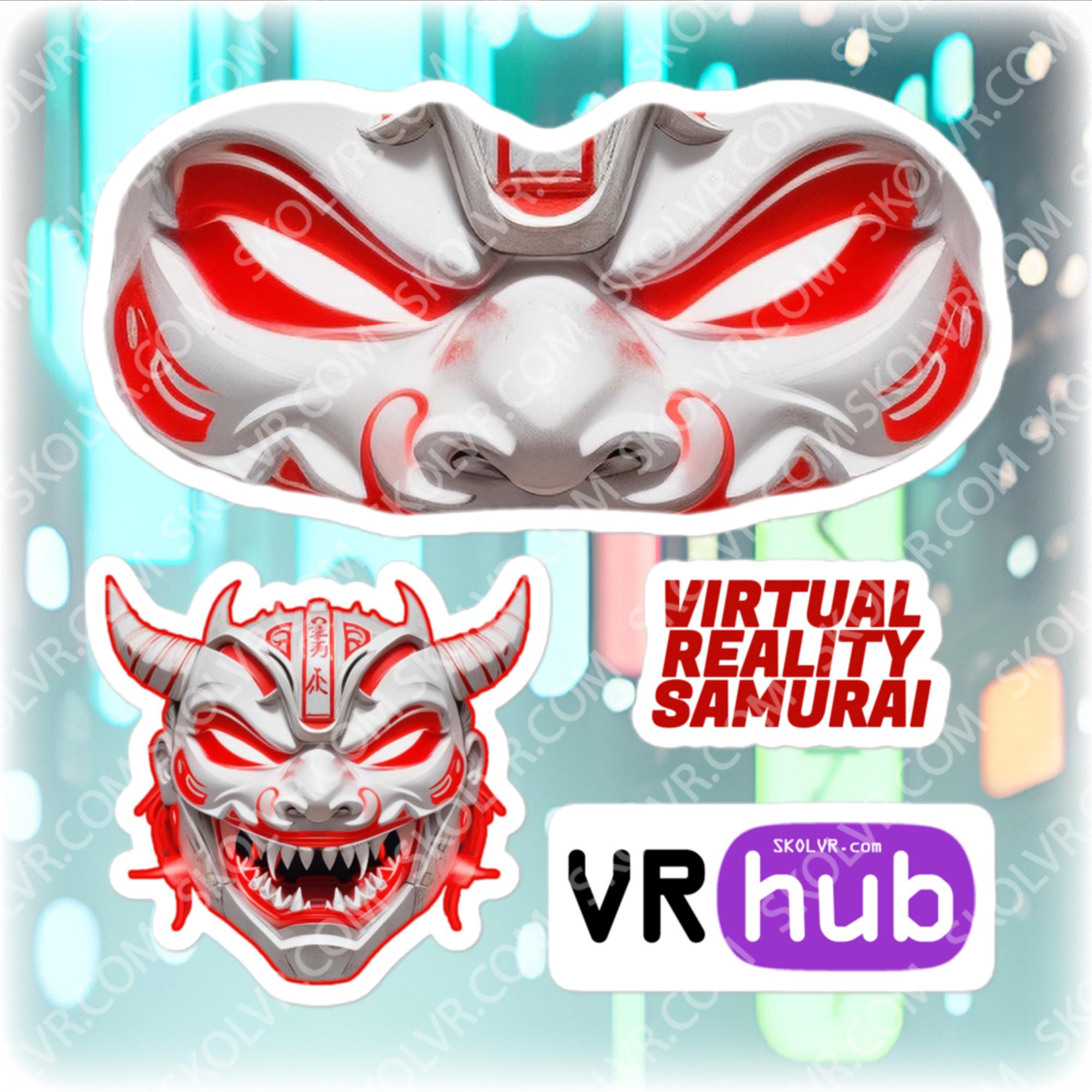 VR Headset Sticker 079 VR Samurai Mask – SKOLVR