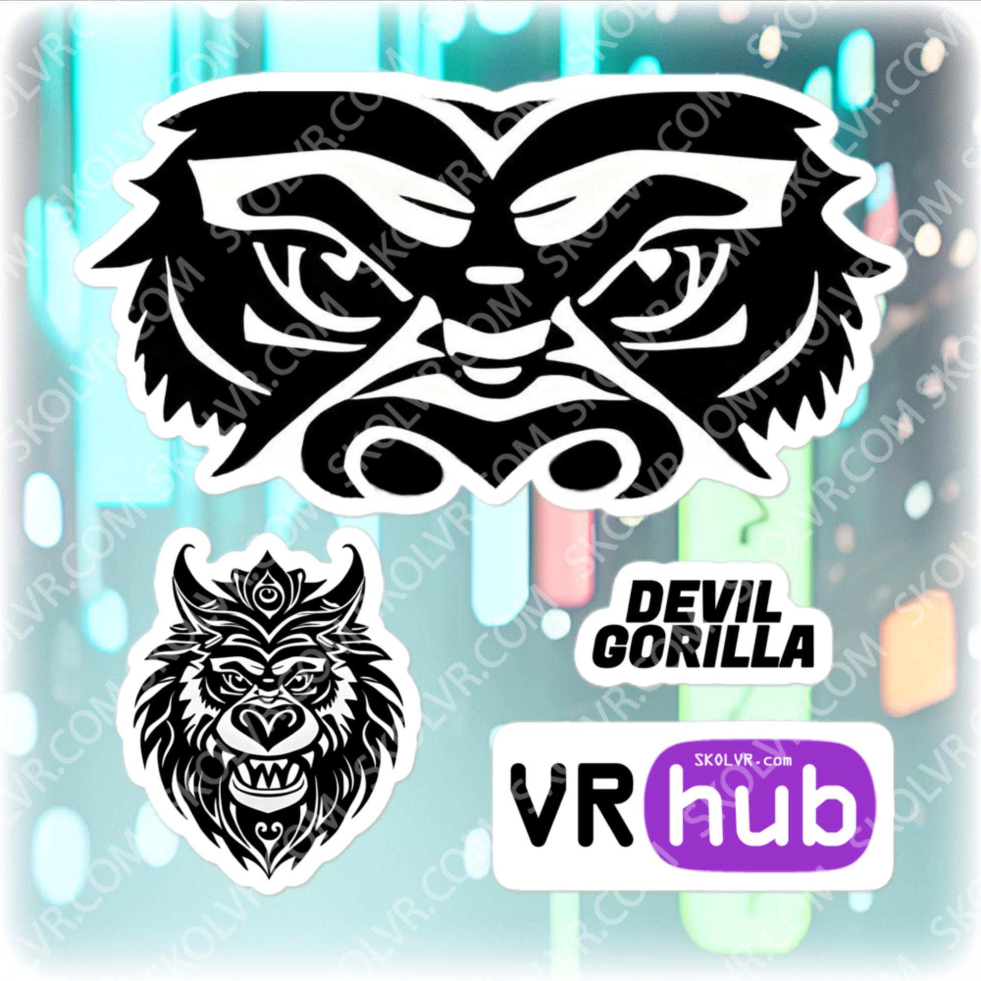 VR Headset Sticker 080 VR Gorilla – SKOLVR