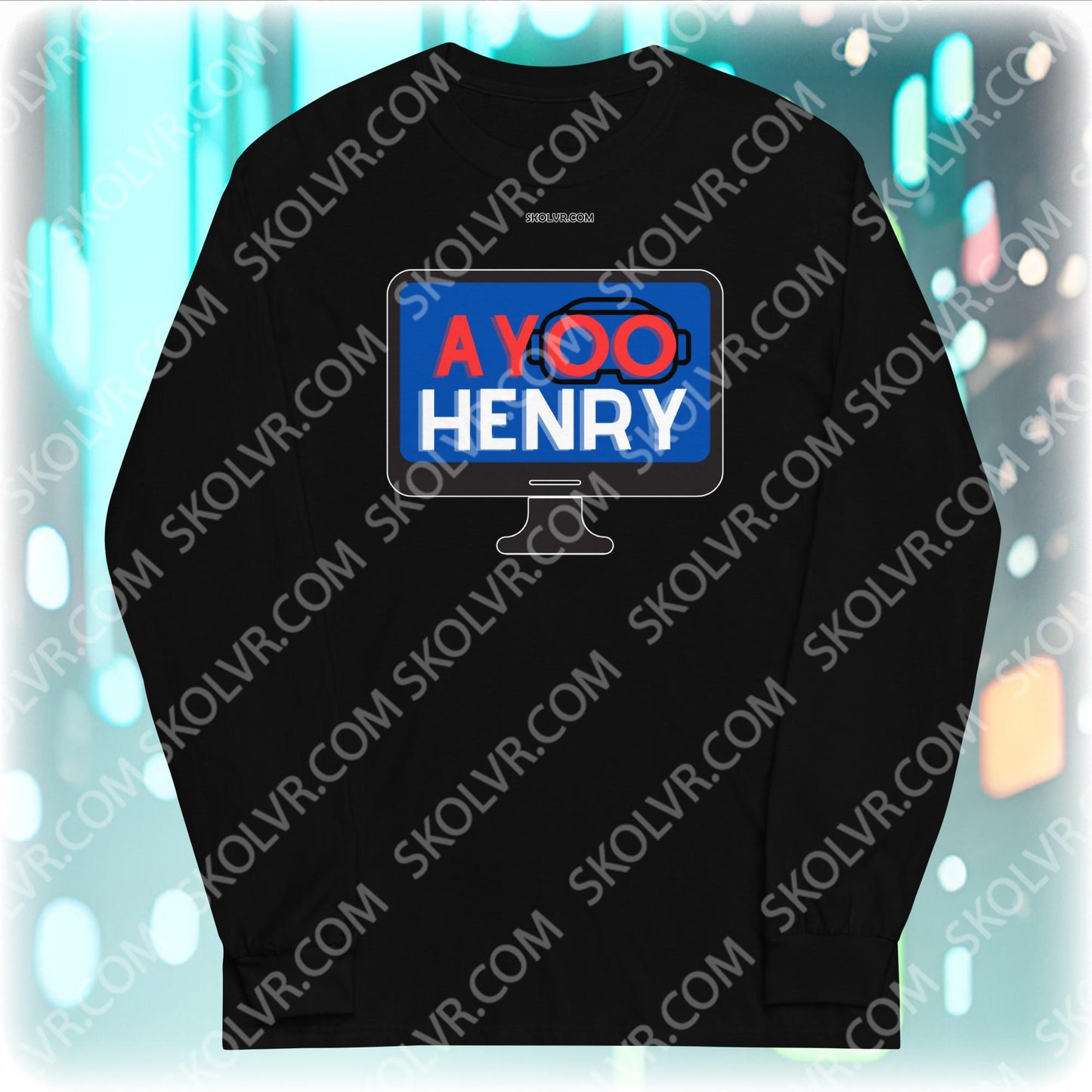 Chemise à manches longues pour hommes 0016 AyooHenry Logo