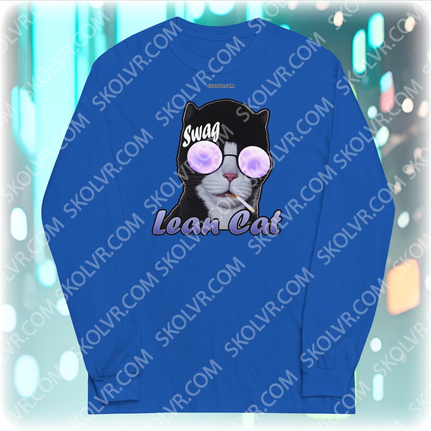 Men’s Long Sleeve Shirt 0022 Lean Cat