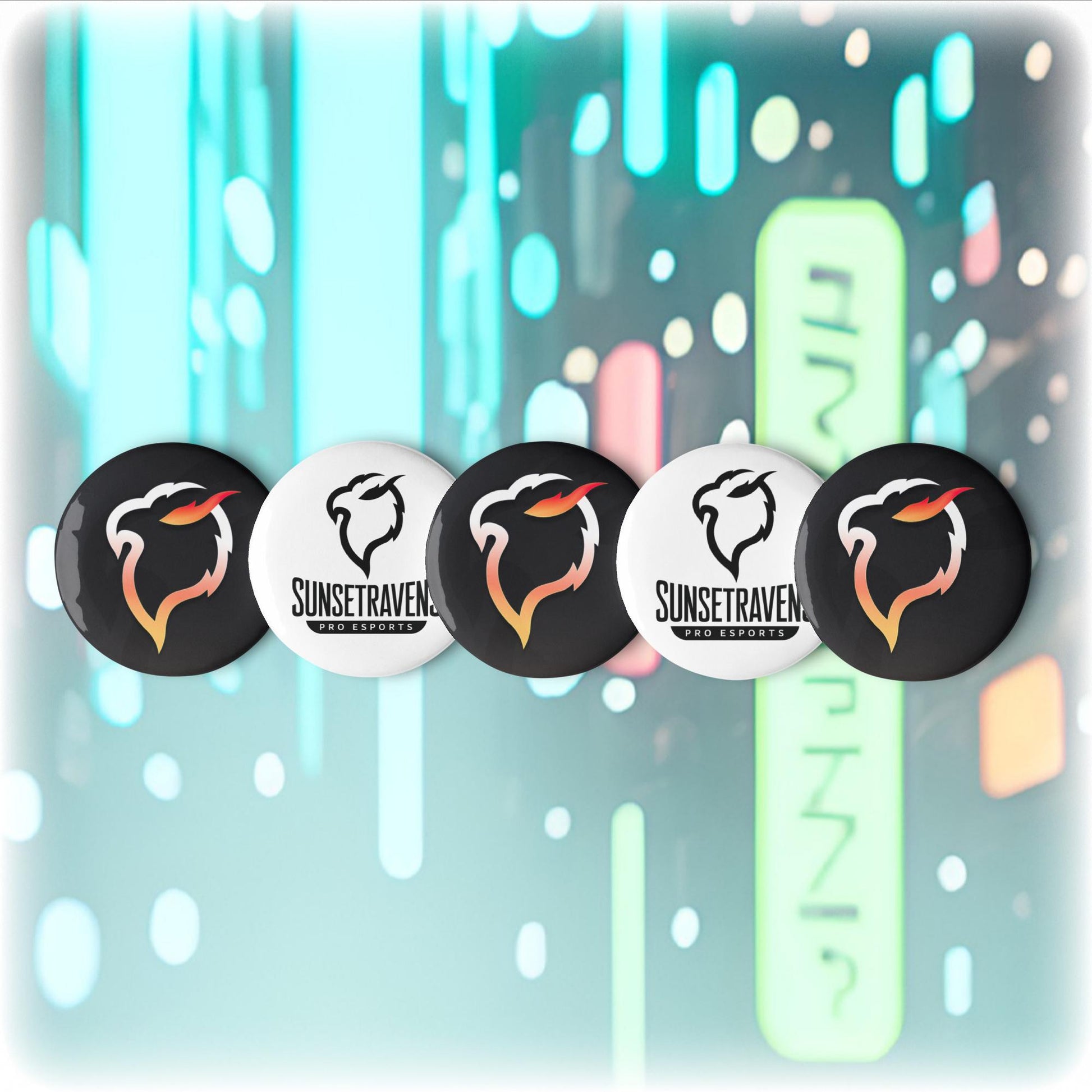 Set of pin buttons SunsetRavens Pro Esports – SKOLVR