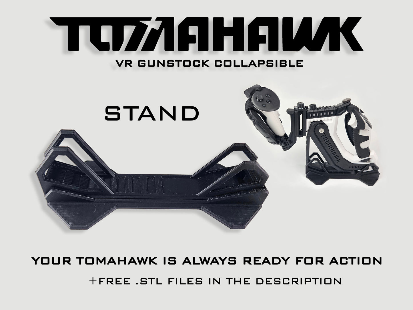 Support pour TOMAHAWK VR Gunstock 3in1